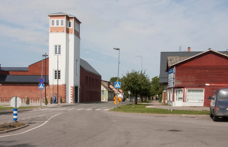 fotopostkaart, Suure-Jaani khk, Suure-Jaani, Pärnu tn, u 1938, foto A. Veidner rephoto