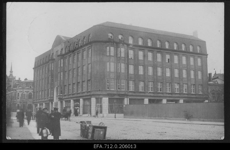 Bank building.