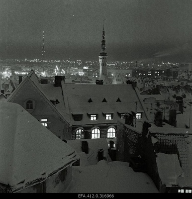 Night view from Toompea to the Old Town.  similar photo