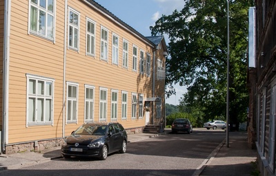Photo, Viljandi, Väike tn 12, German Gymnasium, approx. 1930 rephoto