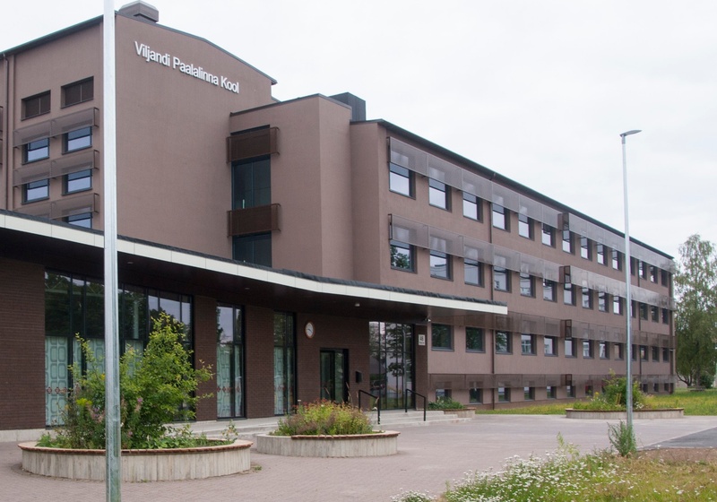 Printing card, Viljandi, Palanga, Internate School (Paalalinna Gymnasium) rephoto