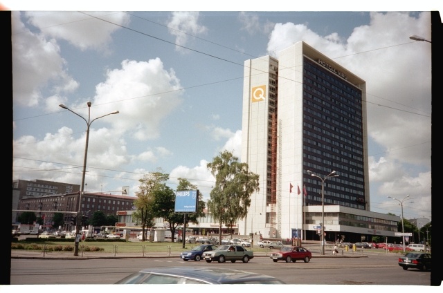 View from Viru Square to Viru Hotel in Tallinn
