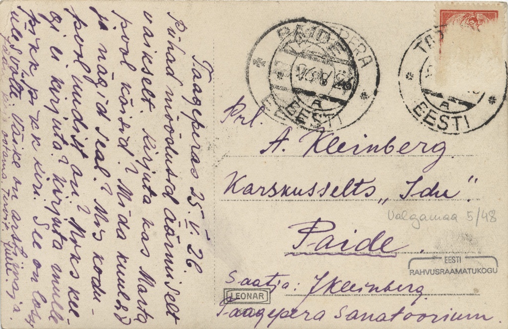 [Taagepera sanatoorium]