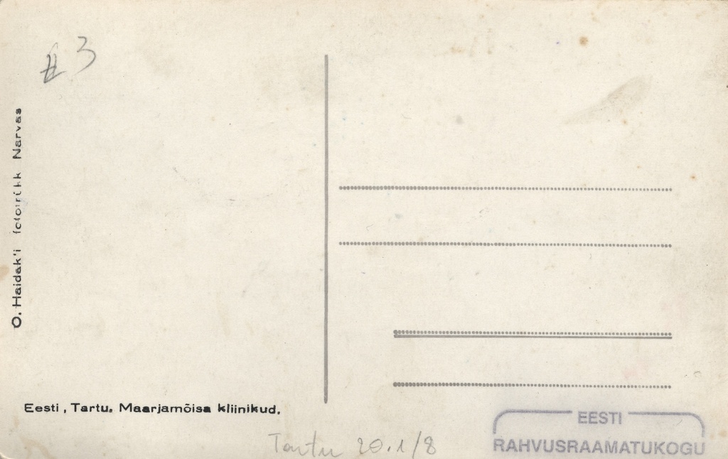 Estonia : Tartu Maarjamõisa clinics