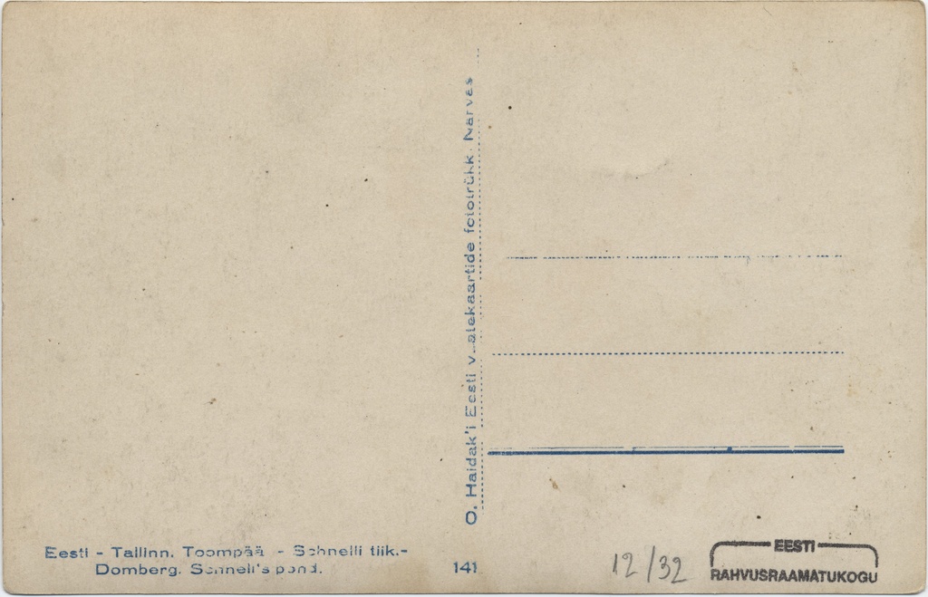 Estonian-Tallinn = more : Schnelli tiik = Domberg : Schnell&#039;s pond