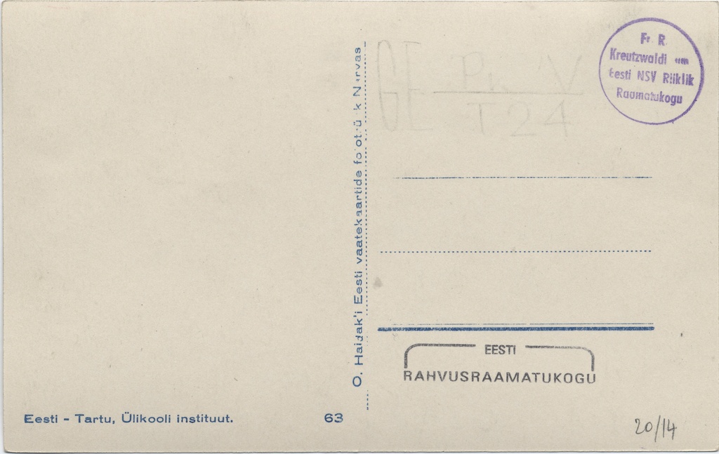 Estonia : Institute of Tartu University