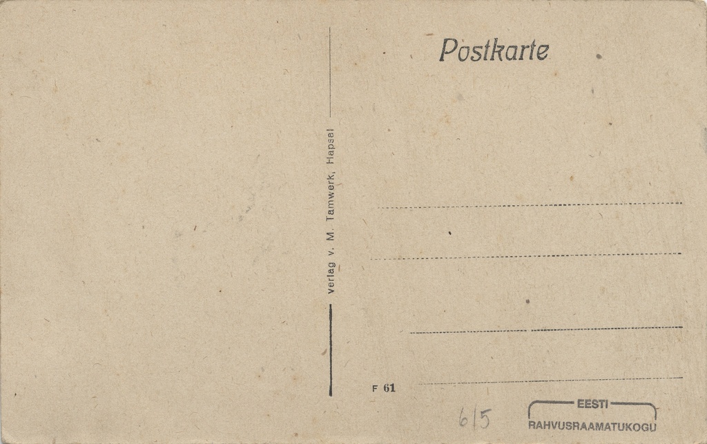 Hapsal : Badeanstalt Bergfeldt