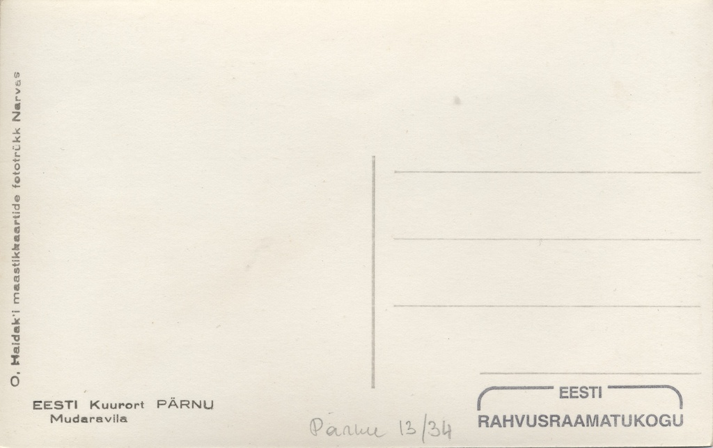 Estonian resort Pärnu : mudravila