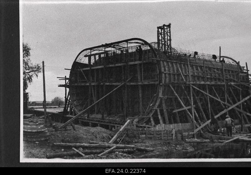 Construction works of Pärnu Suursilla.
