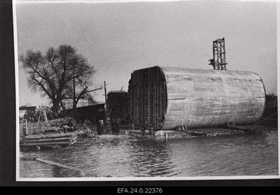 Pärnu Suursilla is ready to water.  duplicate photo