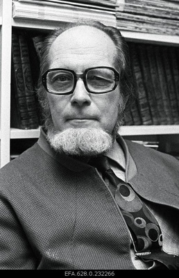 Writer Jaan Kross.  similar photo
