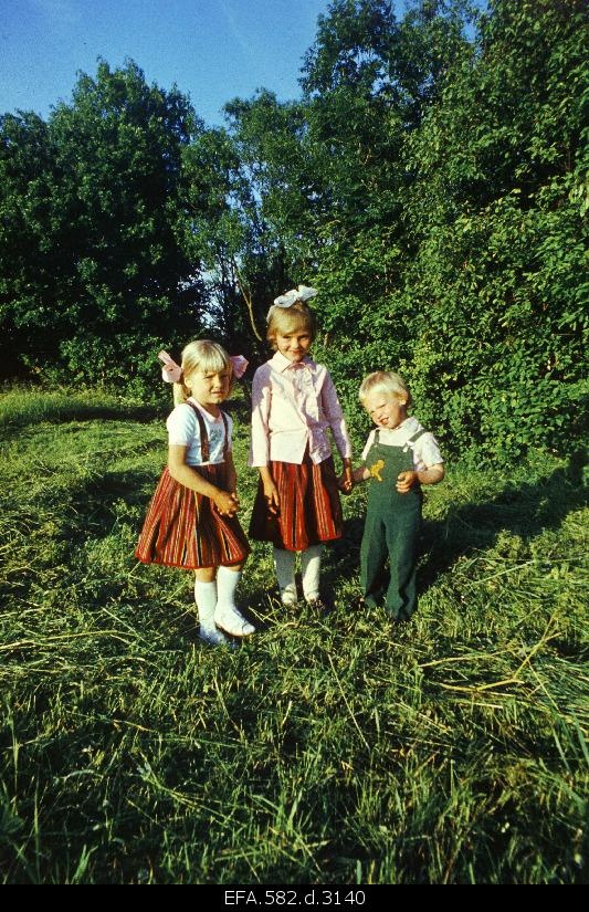 Children in Silla farm from Sweden village.