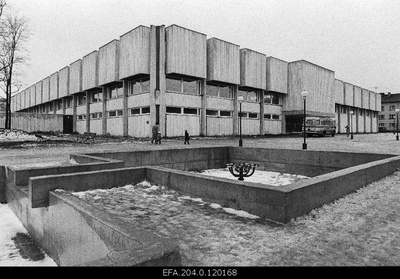 External view of the new building of the Estonian Scientific Library of the University of Tartu.  duplicate photo