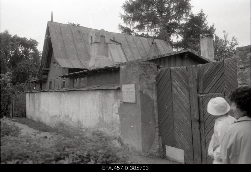 View of the sculptor Amandus Adamson's house.