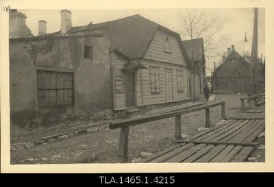 View on the River Street (in Kanal), houses dismantled in 1935.  similar photo
