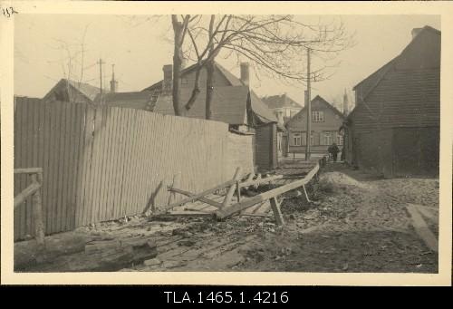 View on the River Street (in Kanal), houses dismantled in 1935.