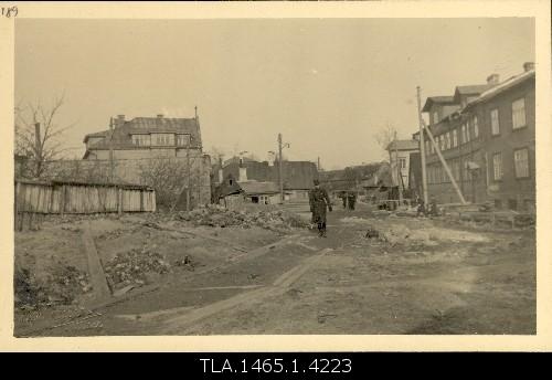 View on the River Street (in Kanal), houses dismantled in 1935.