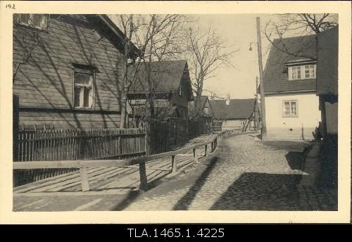 View on the River Street (in Kanal), houses dismantled in 1935.