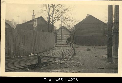 View on the River Street (in Kanal), houses dismantled in 1935.