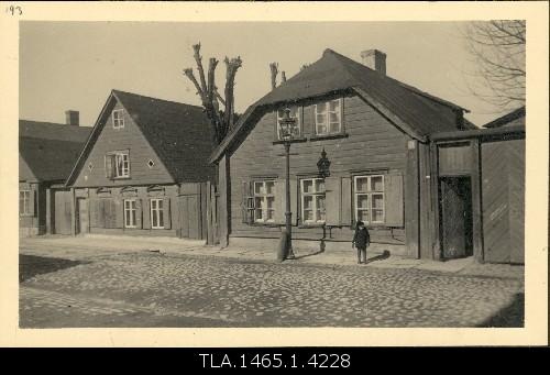 View on the River Street (in Kanal), houses dismantled in 1935.