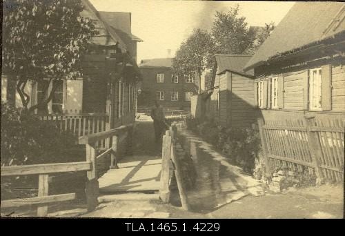 View on the River Street (in Kanal), houses dismantled in 1935.