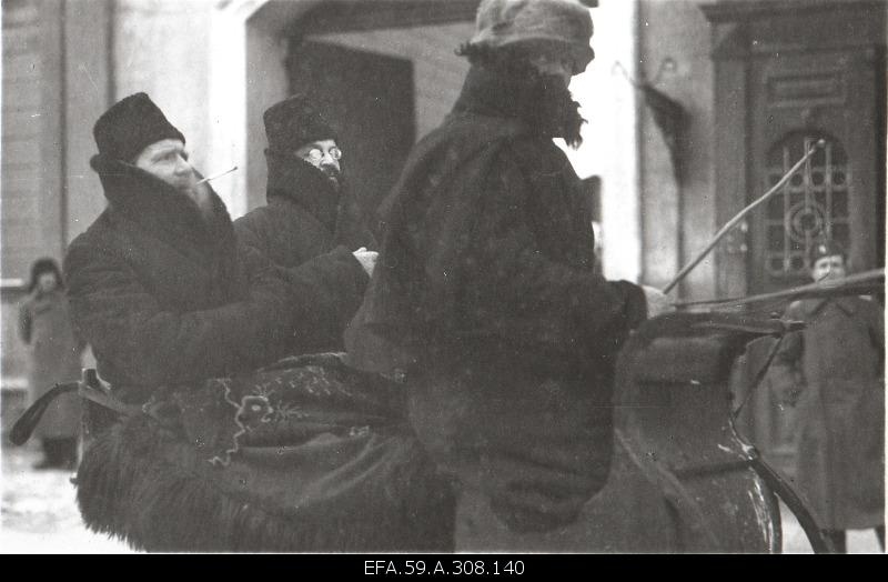 Members of the Soviet-Russian Peace Embassy [I. Gukovsky) and a. Joffe.