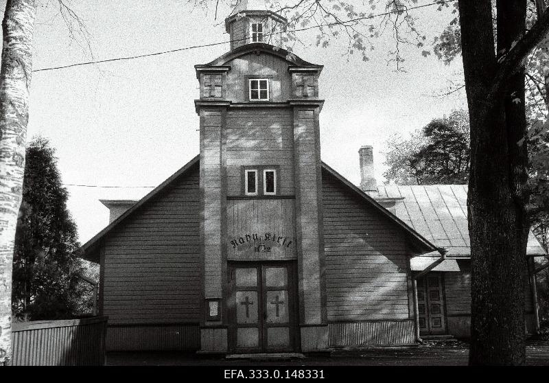 View of the Nõmme Peace Church at the corner of the Railway and Võsu Streets.