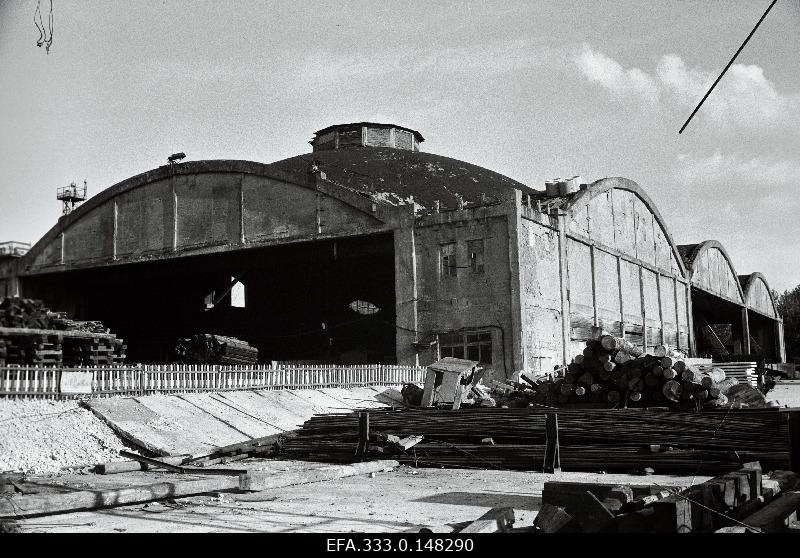 View of the Hydroavio angaar at the end of Kalaranna Street.
