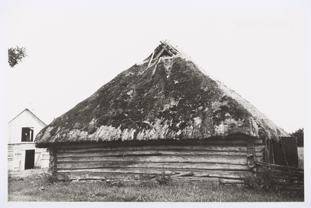 Veski-Jaagu talu rehi Sipa külas, otsavaade (1960)