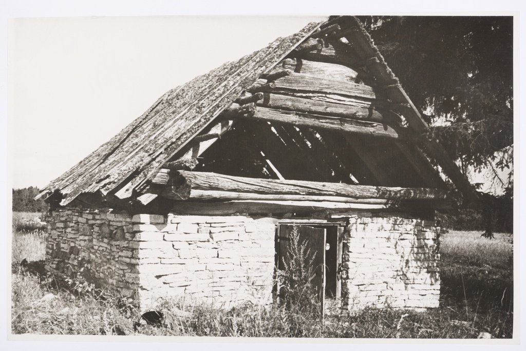 Veski-Jaagu talu sepikoda Sipa külas., EVM F 41:100, Eesti Vabaõhumuuseum SA (1960)