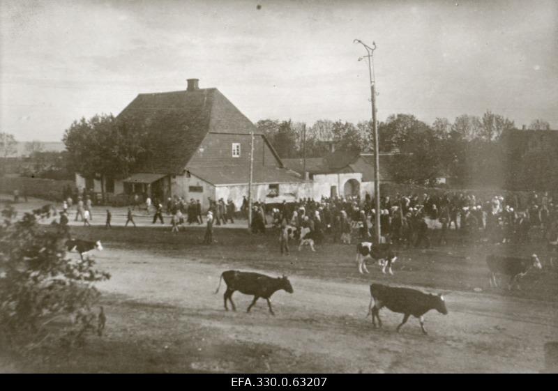 The corner of the stone and Rae Street in Paldiski (on the time of the funeral of Horst).