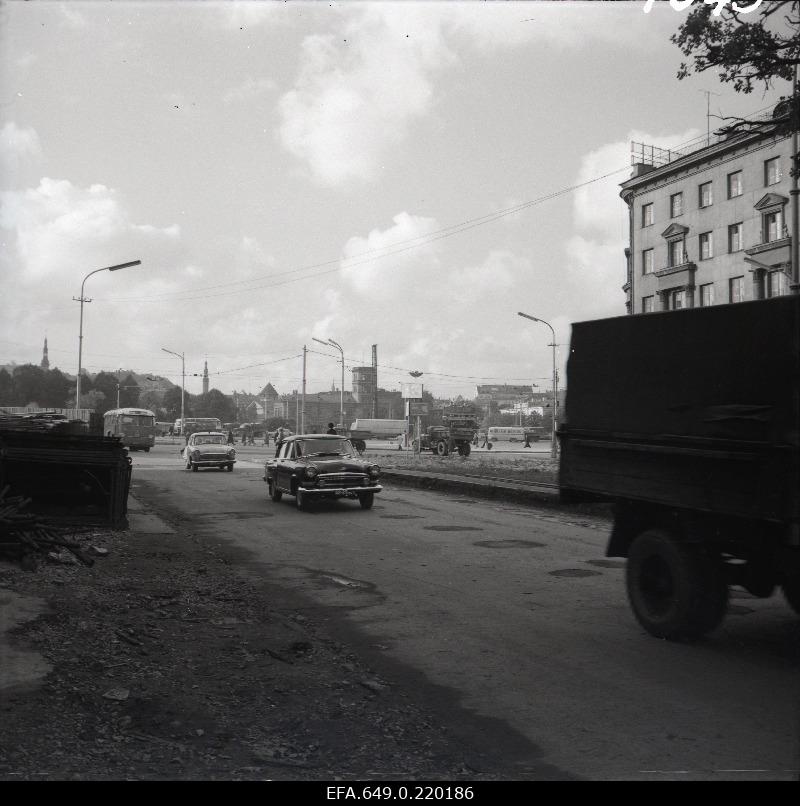 View from Lomonossov (Gonsiori) Street to the Central Square (Viru Square).
