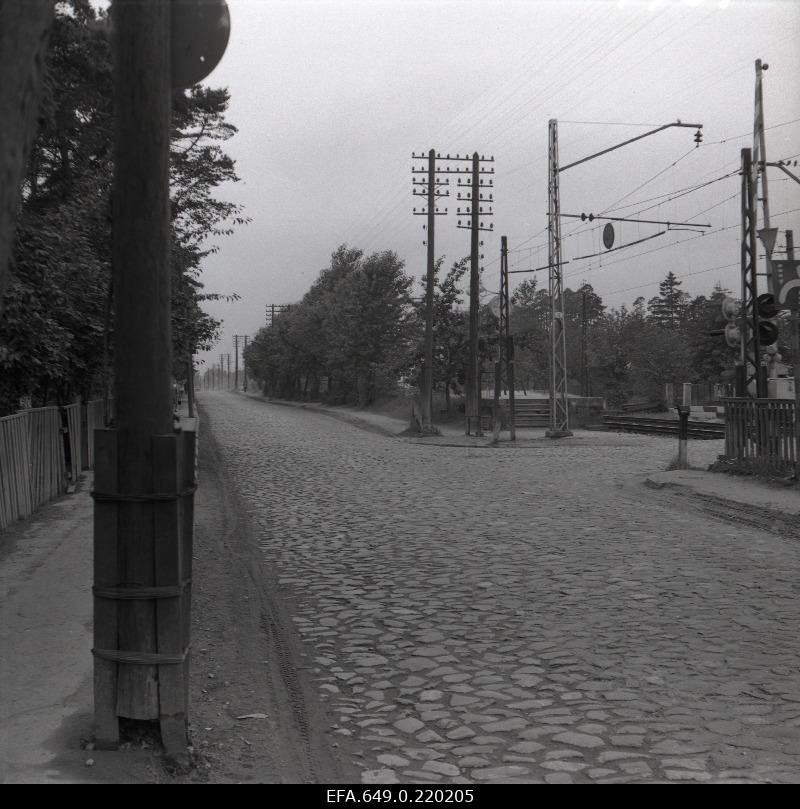 Rahumäe railway crossing.