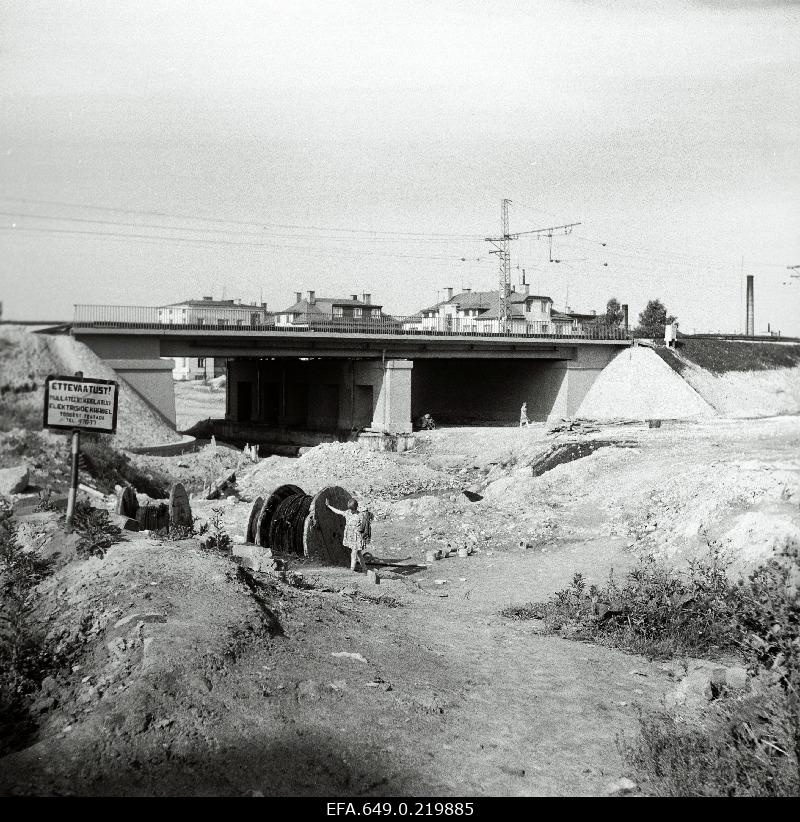Construction of the Endla viaduct.