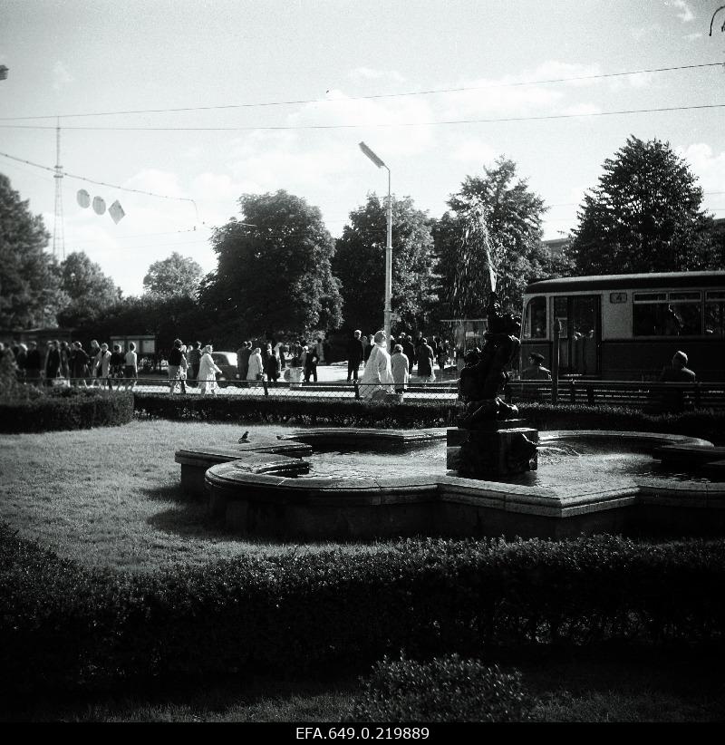 View from Viru Street to Keskväljak (Viru Square).