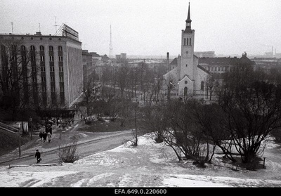 View of the winning (Freedom) square from Harju Mount.  similar photo
