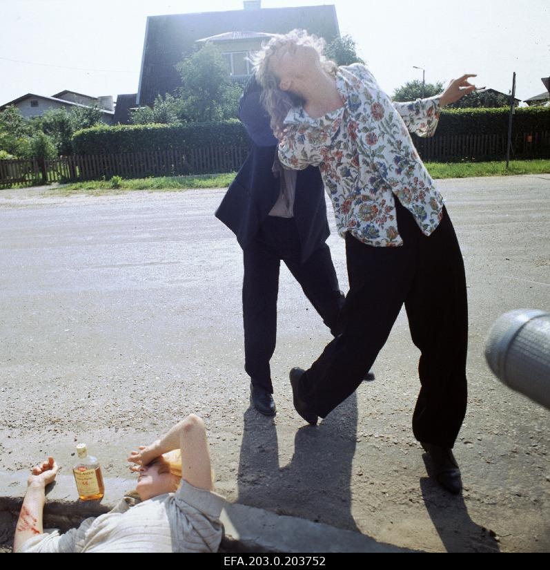 The film from the Tallinn film "Only for the crazy or the mercy sister". Rita - Margarita Terehhova, Viktor - Mihkel Smeljanski, Johan - Hendrik Toompere jun.