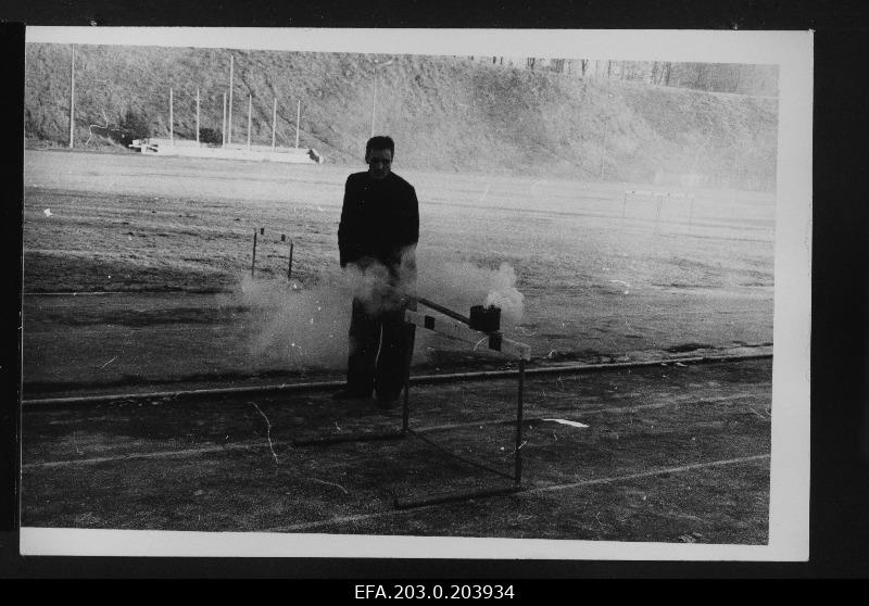Tallinn Film game film "The only Sunday". The pyrotechnic is working.