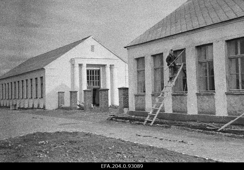 Construction of market pavilions in Kohtla-Järvel.