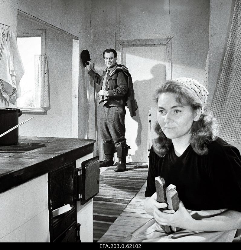 The film studio "Tallinnfilm" playfilm "One village men", Luule- Aino Seep and Juhan- Helend Peep.