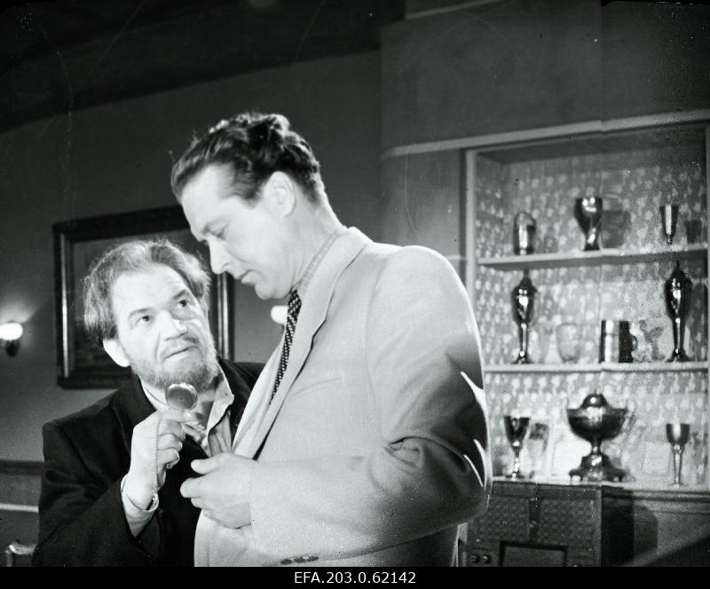 The film studio "Tallinnfilm" play film "Yachts at sea", Paul- Olev Eskola and Peeter- Kaarel Karm (left).