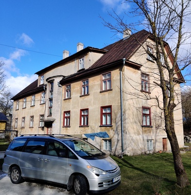 Korterelamu ja hoovimaja Tallinnas Magasini 13, vaade hoonele. Arhitekt Karl Tarvas rephoto