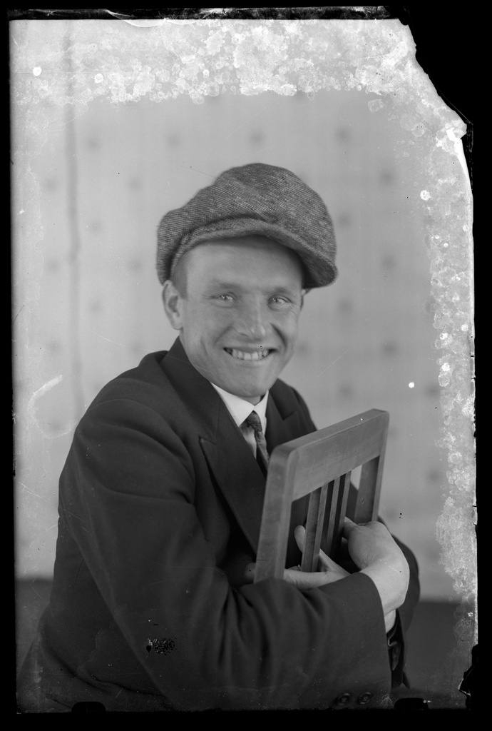 Man sitting in the chair