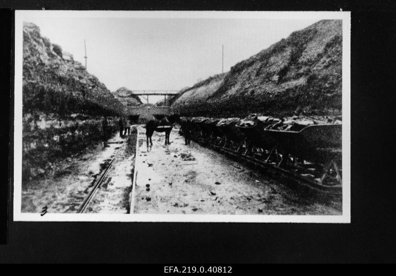 Walk the entrances of the burning stone mine.