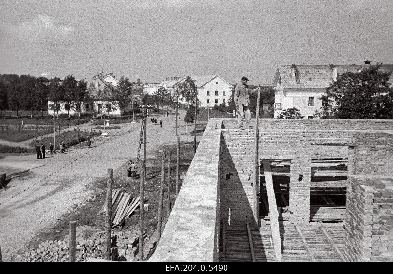 View of constructions in Kukruse mining settlement.