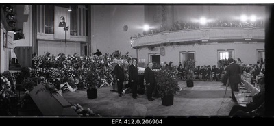The funeral service of Georg Otsa, the singer of the Soviet Union's folk artist in Rat Estonia.  similar photo
