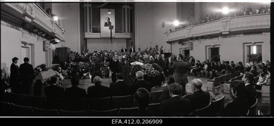 The funeral service of Georg Otsa, the singer of the Soviet Union's folk artist in Rat Estonia.  similar photo