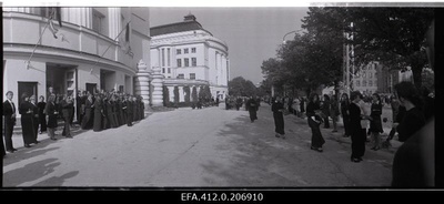 The funeral service of Georg Otsa, the singer of the Soviet Union's folk artist in Rat Estonia.  similar photo