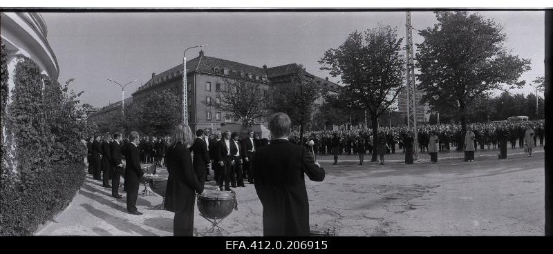 The funeral service of Georg Otsa, the singer of the Soviet Union's folk artist in Rat Estonia.