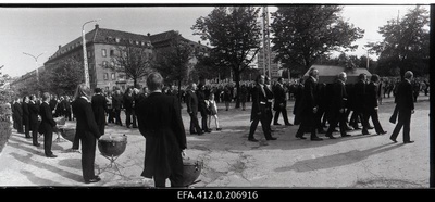 The funeral service of Georg Otsa, the singer of the Soviet Union's folk artist in Rat Estonia.  similar photo